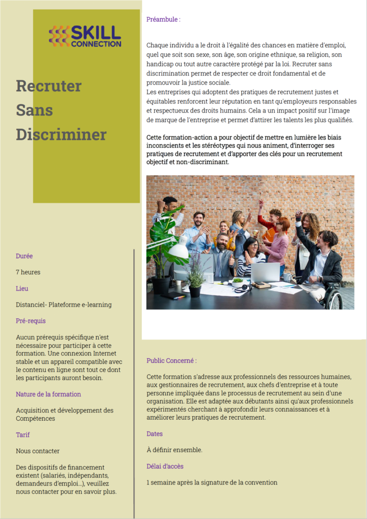Programme Recruter sans discriminer